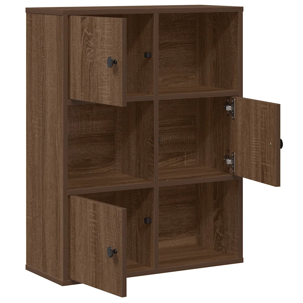 Libreria Rovere Marrone 60x24x76,5 cm in Legno Multistrato