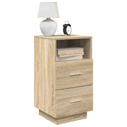 Comodini 2 pz con 2 Cassetti Rovere Sonoma 36x36x68 cm 858583