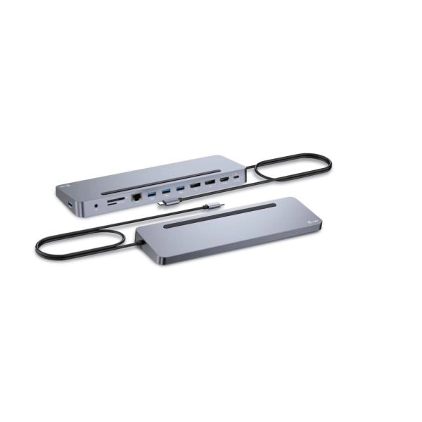 I-tec usb-c metal ergonomic 3x 4k display docking station + power delivery 100 w - C31FLAT2PDPRO