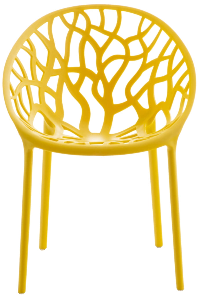 Set 4 sedie da giardino HOPE giallo