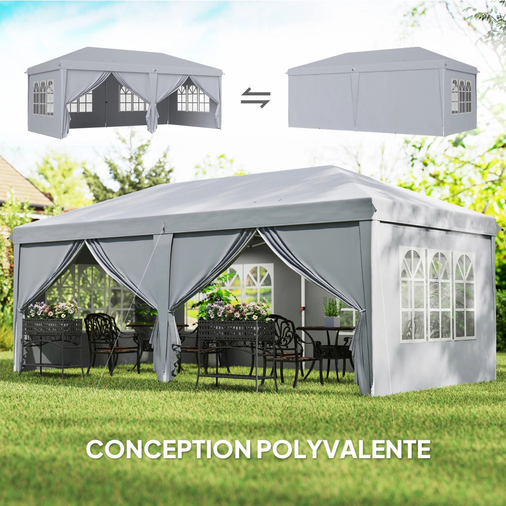Tonnelle 6x3x2,7 m ¨C Minimal ¨C grigio chiaro