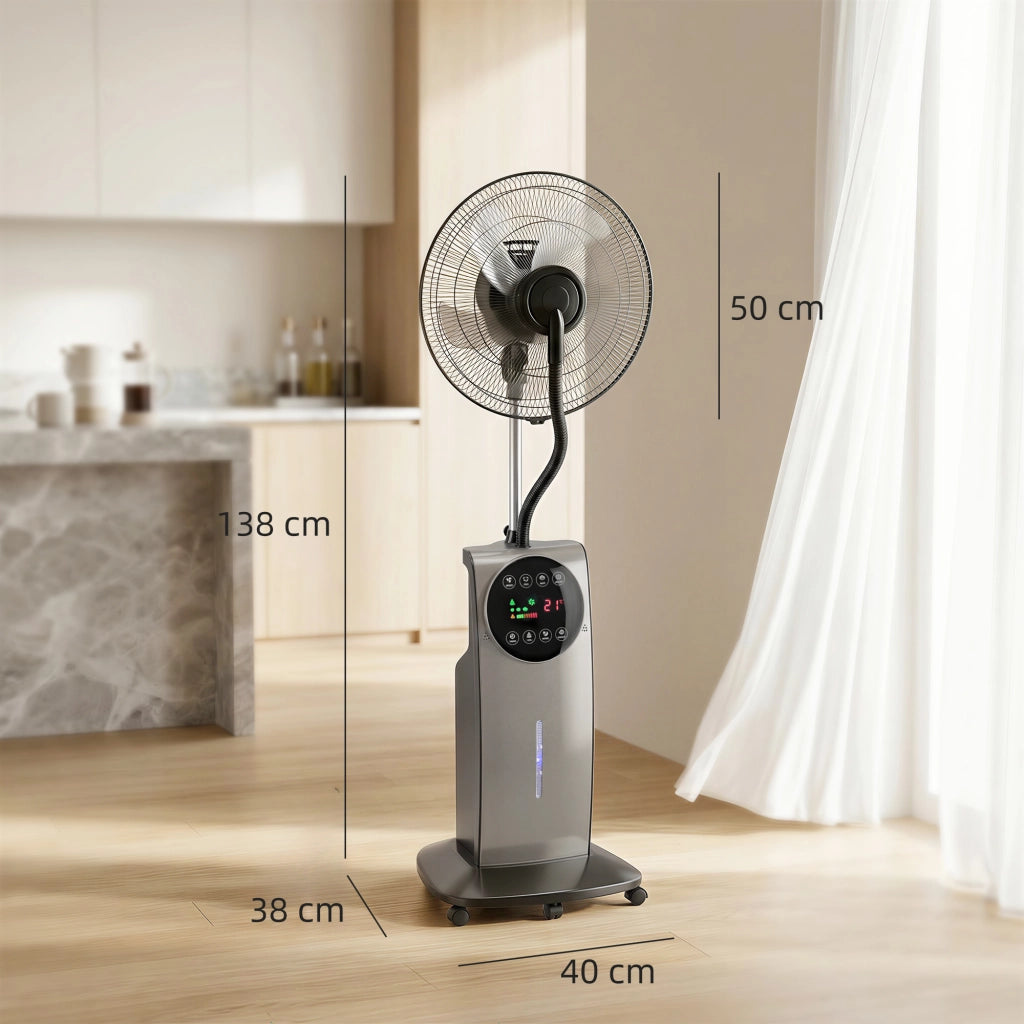 Ventilatore Nebbia con Telecomando ¨C zephmum ¨C Grigio