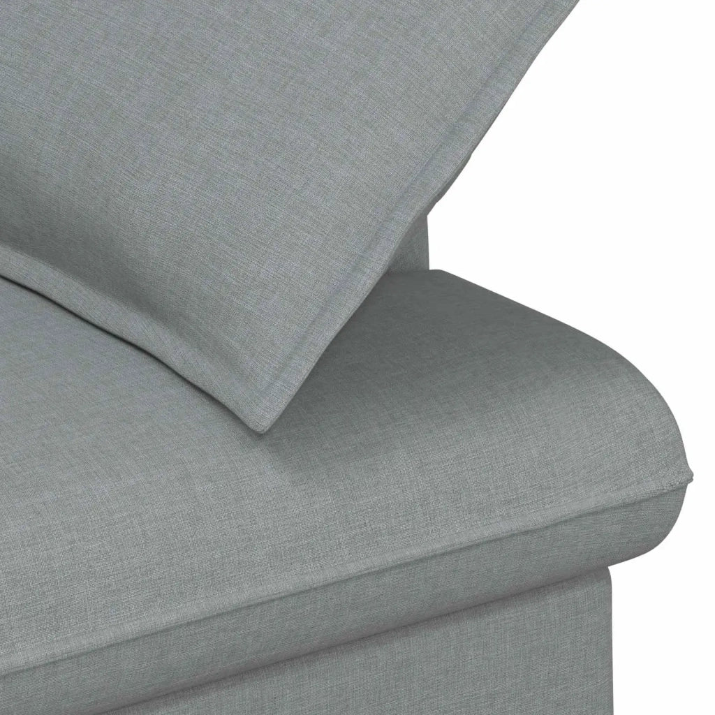 Loveseat con bottoni imbottiti Grigio Chiaro 111 x 68 x 80 cm 42041796