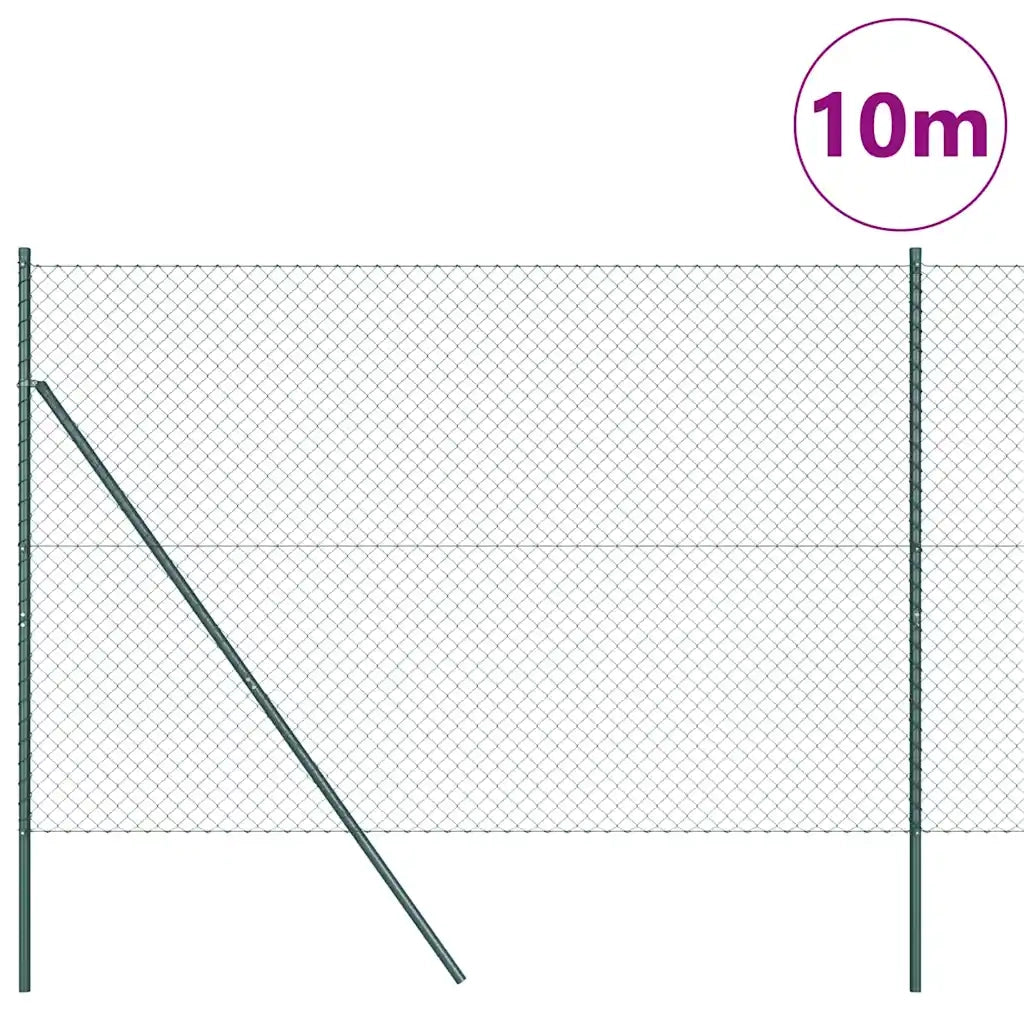 Palo della recinzione Verde 10 x 1,6 m (rete 40 x 40 mm)