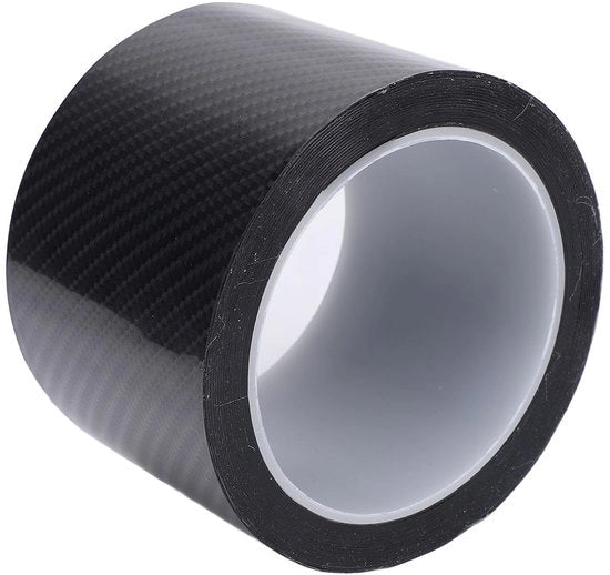 Foglio di protezione a fibra di carbonio a stile a strisce - 5 m di lunghezza - 70 mm di larghezza - Adatto per auto/SUV - Utilizzo versatile