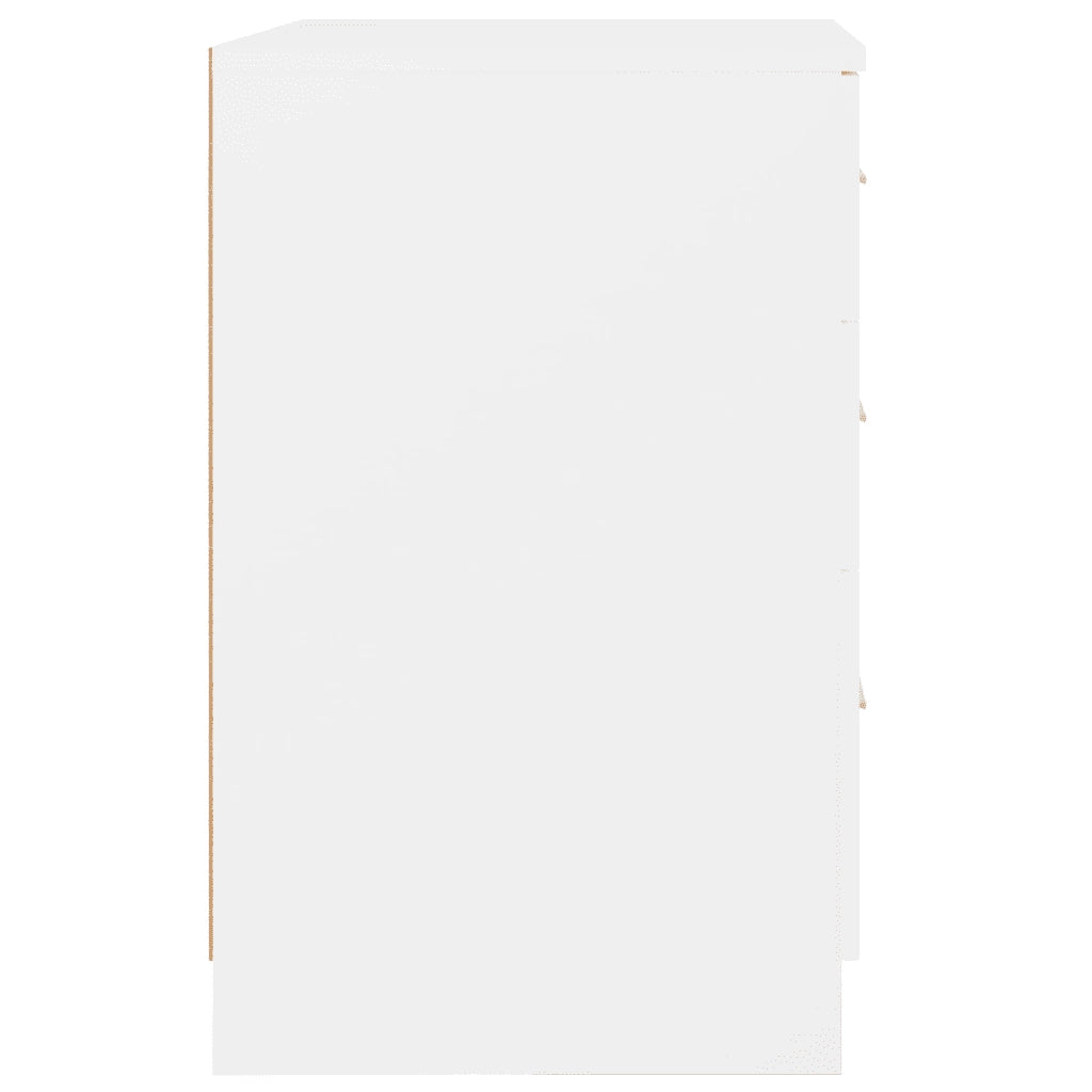 Comodino Bianco 40x40x63 cm in Legno Multistrato 808639