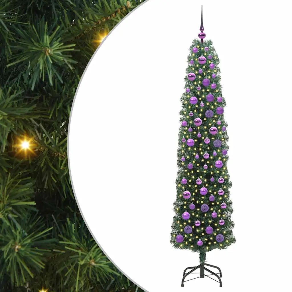 Albero di Natale artificiale con 300 LED Verde 180 cm