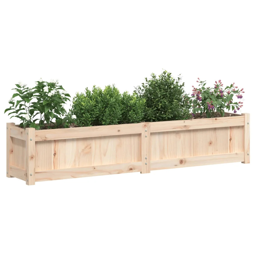 2 pz Fioriere | Cassetta per fiori | Vaso da Giardino in Legno Massello di Pino