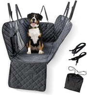 Cuscino per Auto per Cani Universale Senza Slittamento Idrorepellente con Tasca Laterale e Cinturone Regolabile, Borsa di Carico Pieghevole a Fondo Basso - Adatto per Bagagliaio