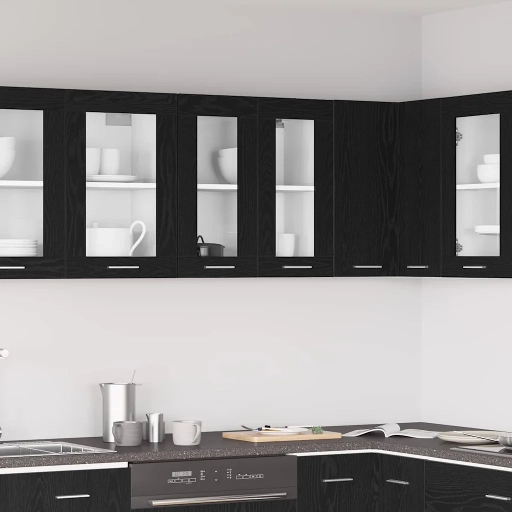 Armadio pensile Rovere Nero 60 x 31 x 60 cm Legno multistrato 863152