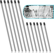 Flessenrek set premium, 12 pezzi, lavabile in lavastoviglie, resistente alle abrasioni, adatto a tutti gli scarichi per lavastoviglie.