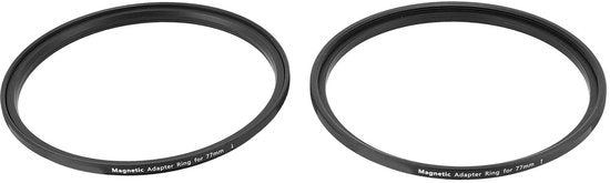 Adattatore di Filtro per Lenti Fotografiche - Rondino Magnetico da 77 mm - Base in Alluminio - Leggero e Facile da Installare