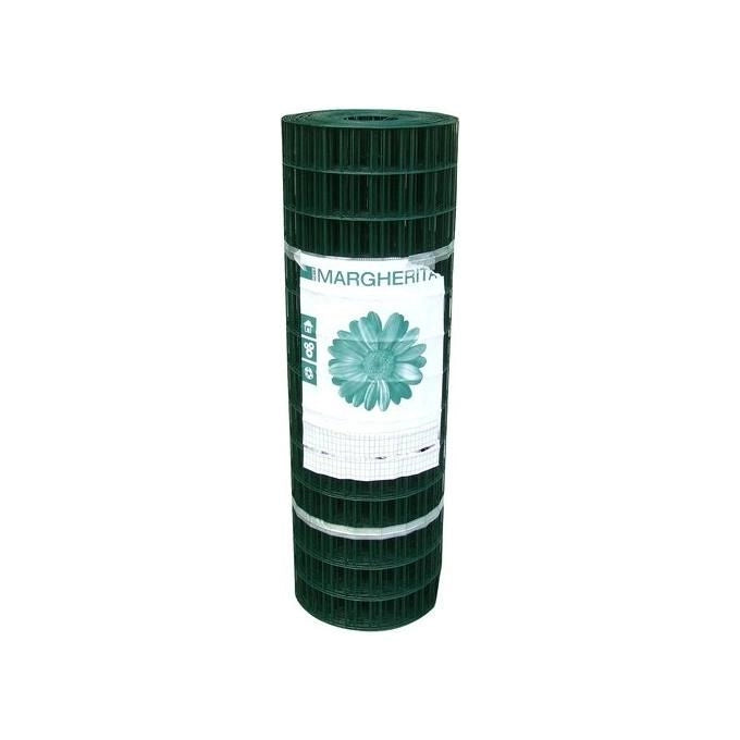 Cavatorta  RETE ELETTROSALDATA MARGHERITA H.200 M.25 Rete elettrosaldata plastificata a maglie rettangolari 50x75 mm filo 2,1 mm lunghezza 25 m colore Verde Alpi