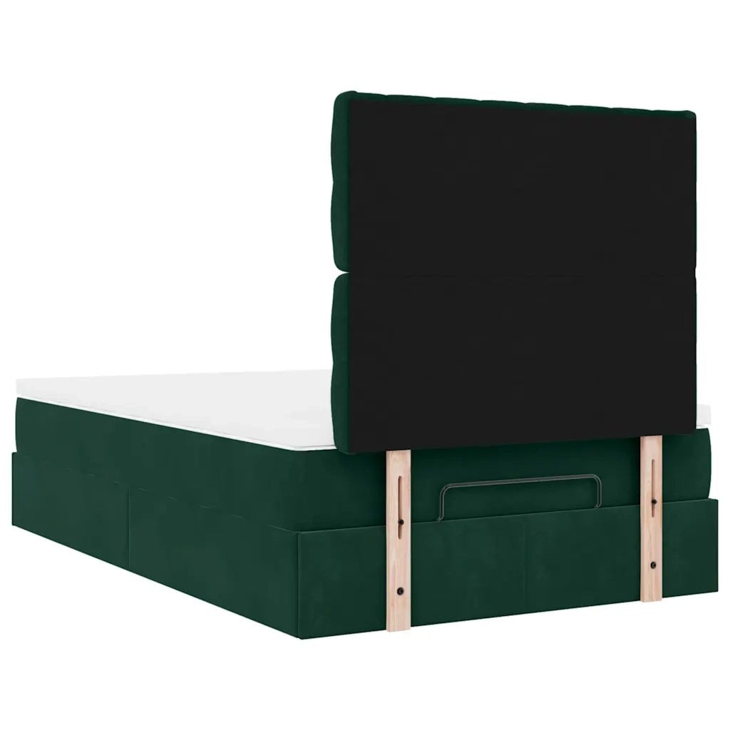 Struttura Letto Pouf con Materassi 120x190 cm Velluto 3314381