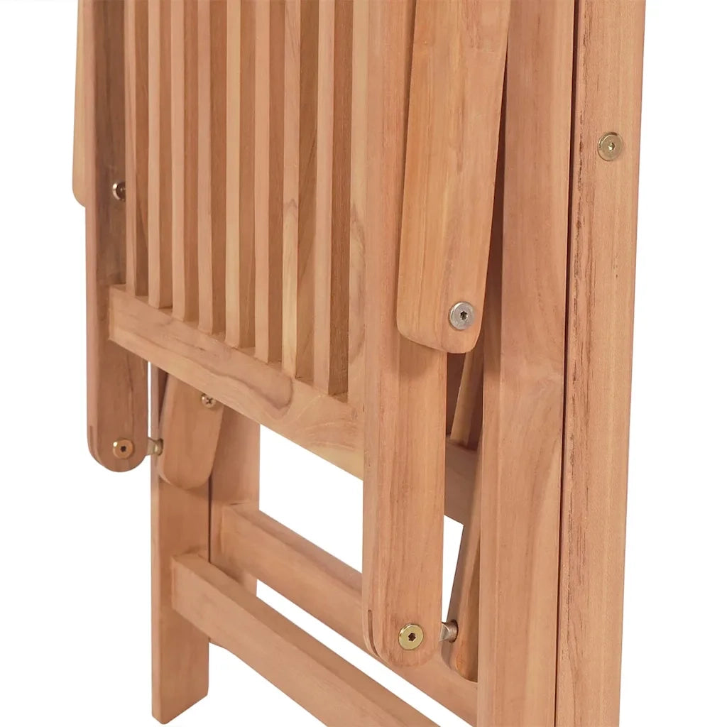 Sedie Reclinabili da Giardino 2 pz | Sedie da Esterno in Legno Massello di Teak