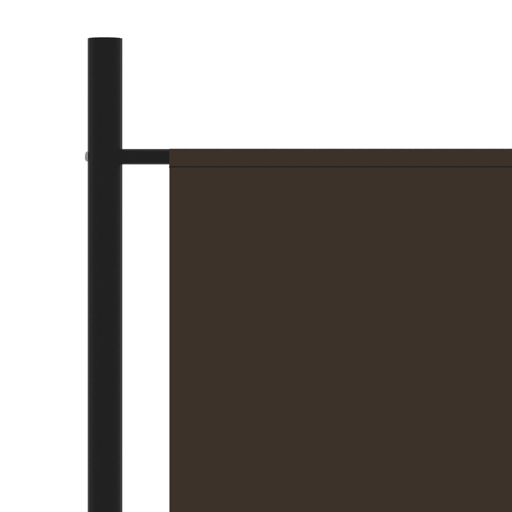 Paravento Marrone 175x180 cm in Tessuto