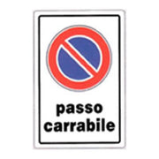 Cartello passo carrabile 20x30 b 08lqycwvv