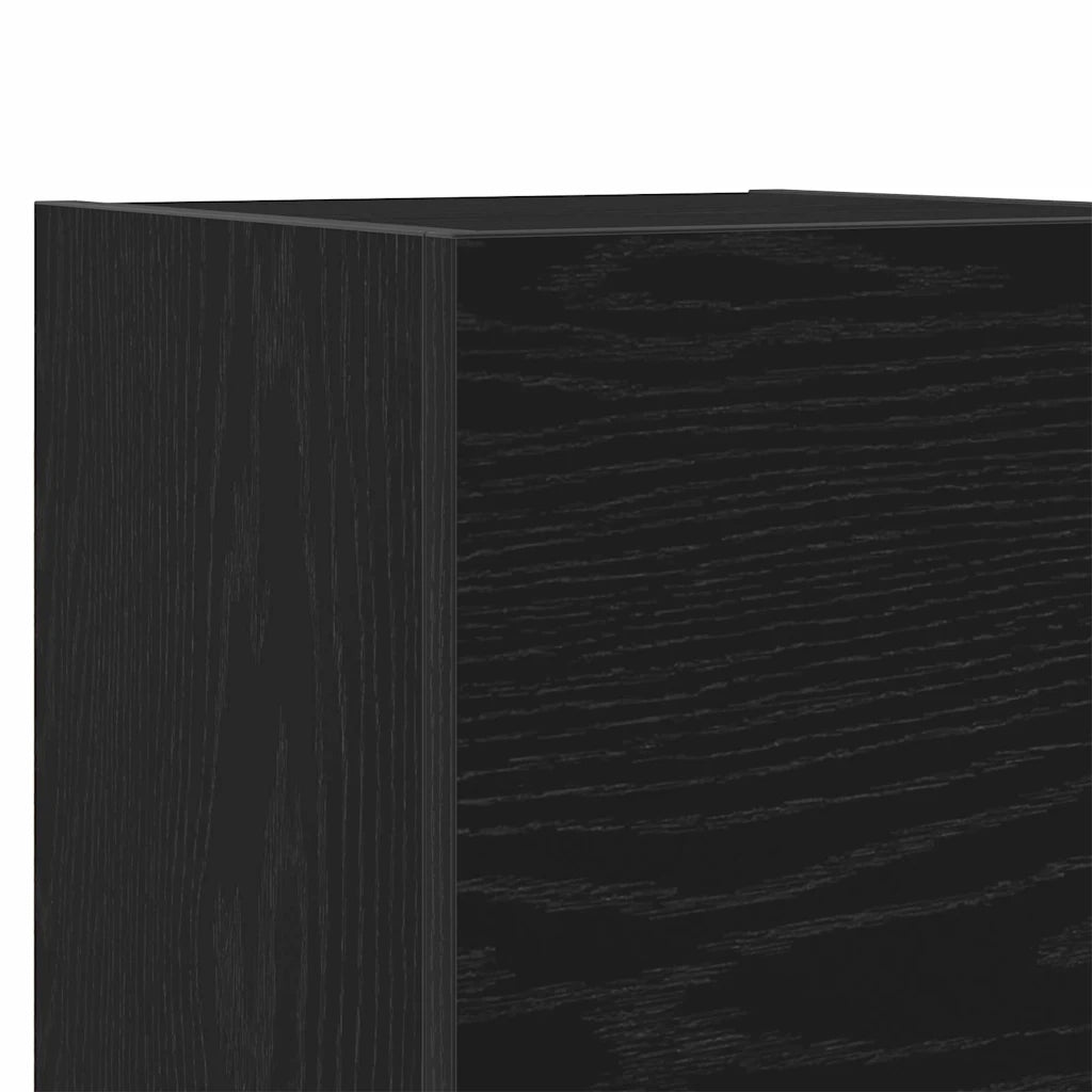 Mobile TV da parete Rovere Nero 30,5 x 30 x 30 cm 862576