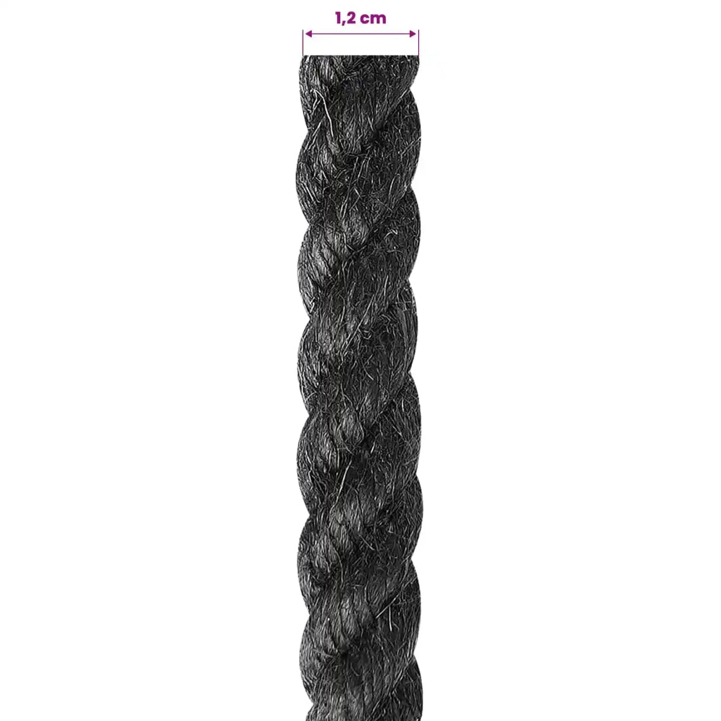 Corda di Juta 12 Nero 100% juta Tossa
