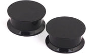 Orecchini Acquario 5mm - Nero - Filo Interno - Unisex - 2 Pezzi - Imballo Regalo - Orecchini da Imboccatura