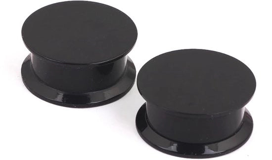 Orecchini Acquario 5mm - Nero - Filo Interno - Unisex - 2 Pezzi - Imballo Regalo - Orecchini da Imboccatura