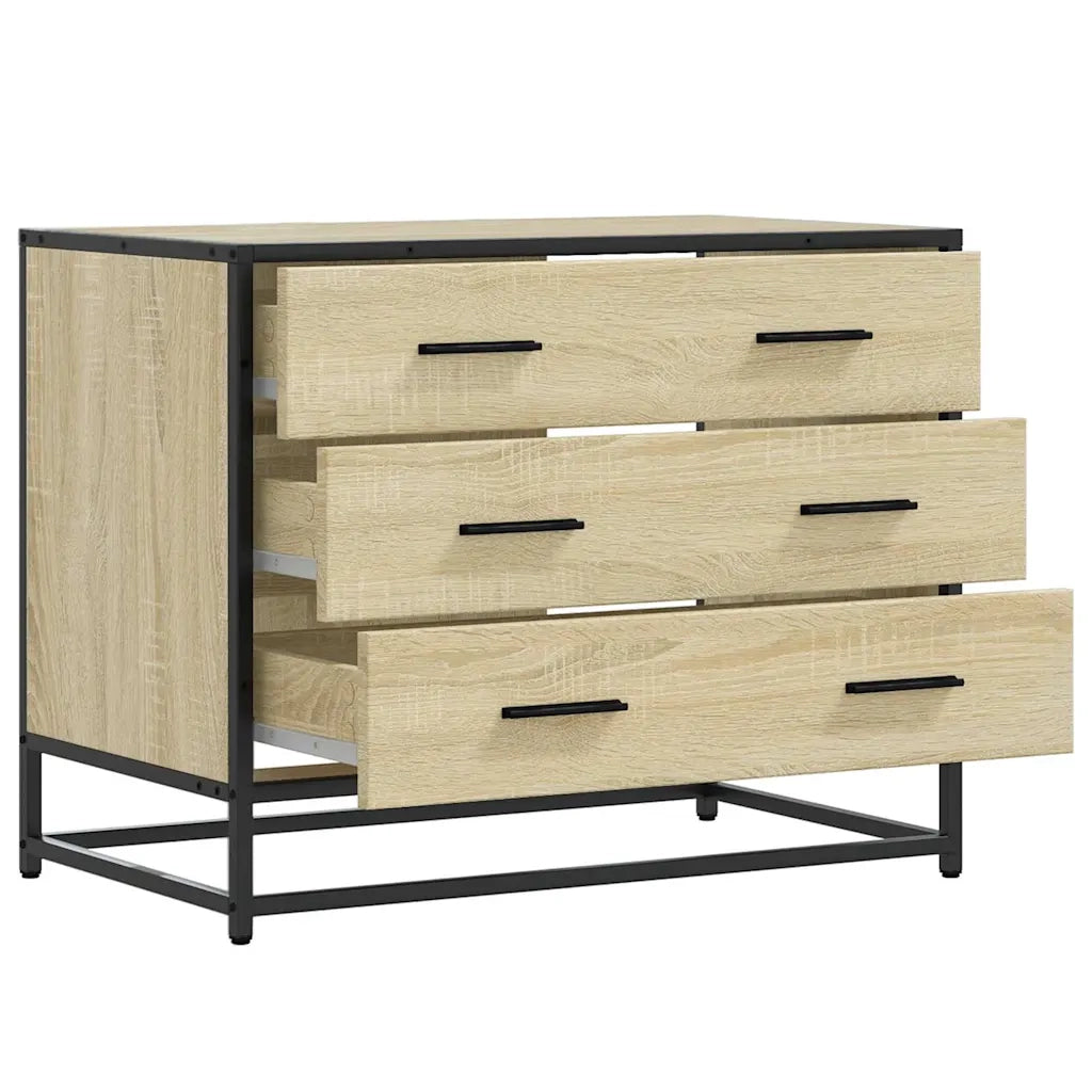 vidaXL Cassettiera Rovere Sonoma 70x41x56 cm in Legno Multistrato