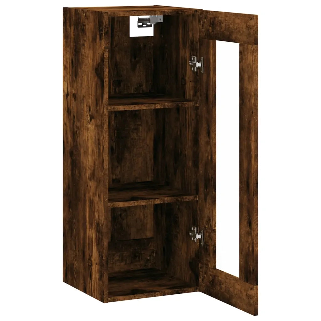 Mobile a Parete Rovere Fumo 34,5x34x90 cm 828929