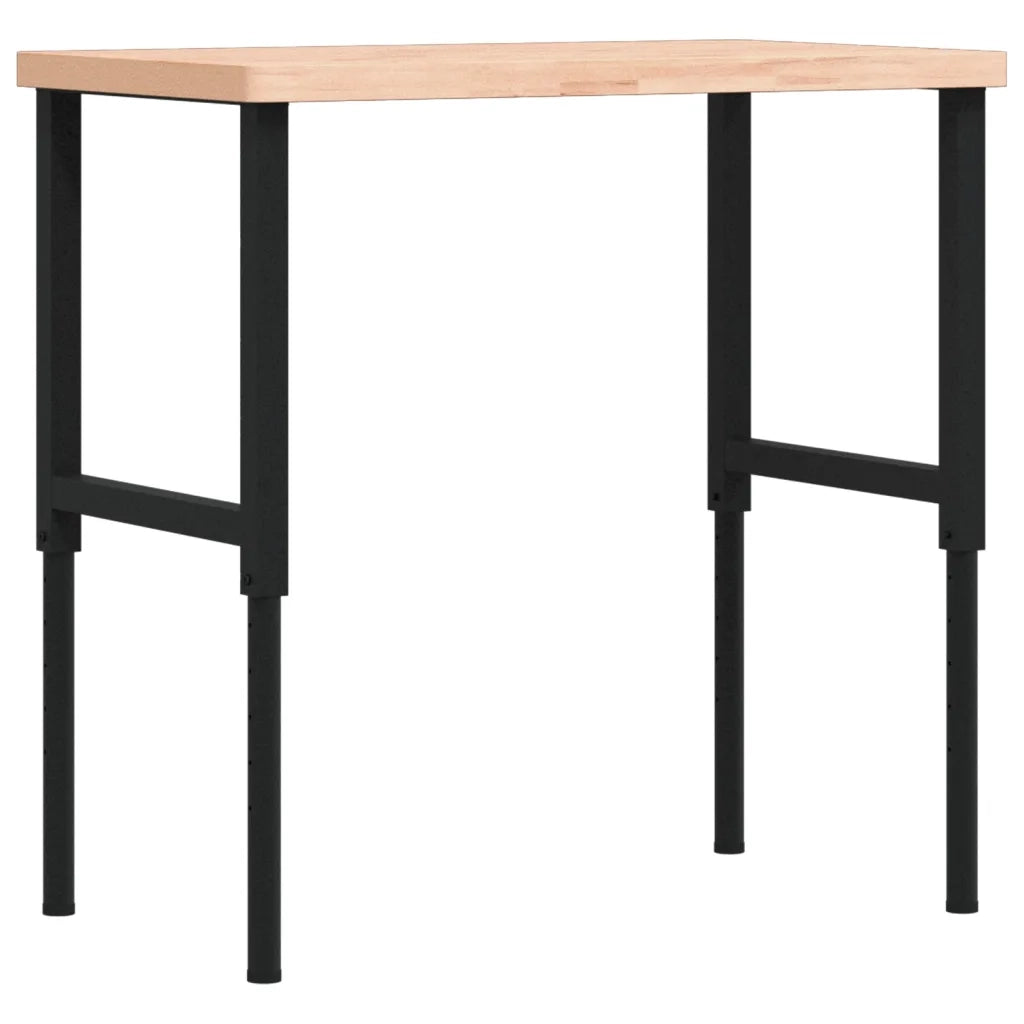 Banco Lavoro 100x60x(73-99,5) cm Legno di Faggio Rettangolare