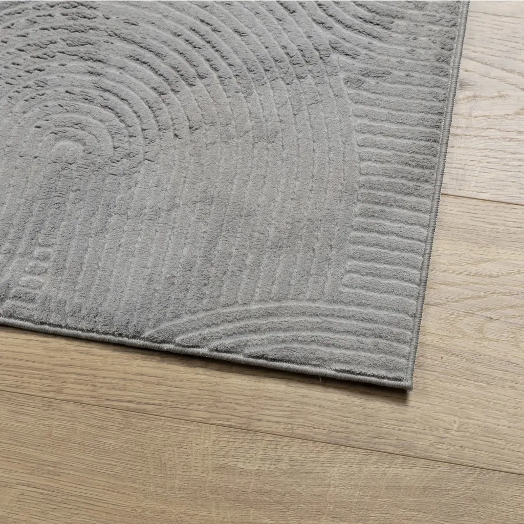Tappeto IZA a Pelo Corto Aspetto Scandinavo Grigio 200x280 cm 375455
