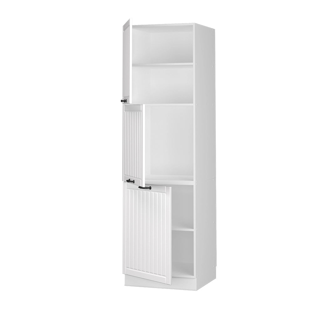 Vicco Mobile per forno da incasso Bianco casa di campagna 60 cm