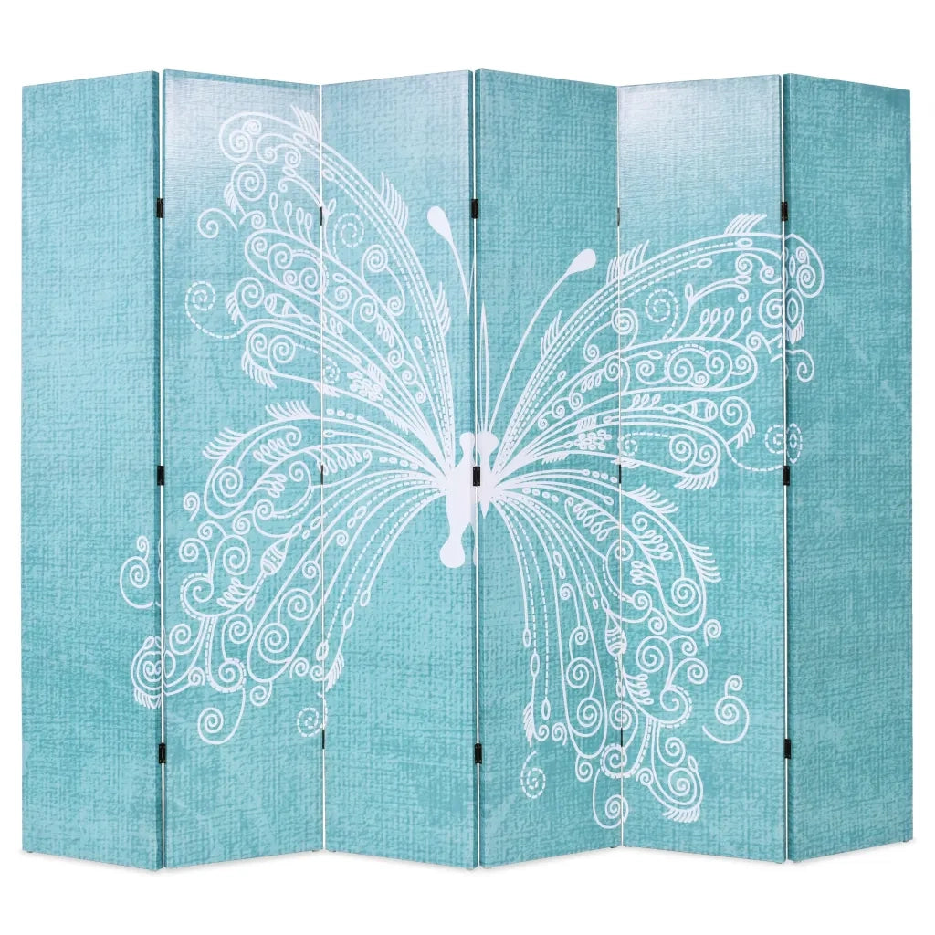 Paravento Pieghevole 228x170 cm Stampa Farfalla Blu cod mxl 77960