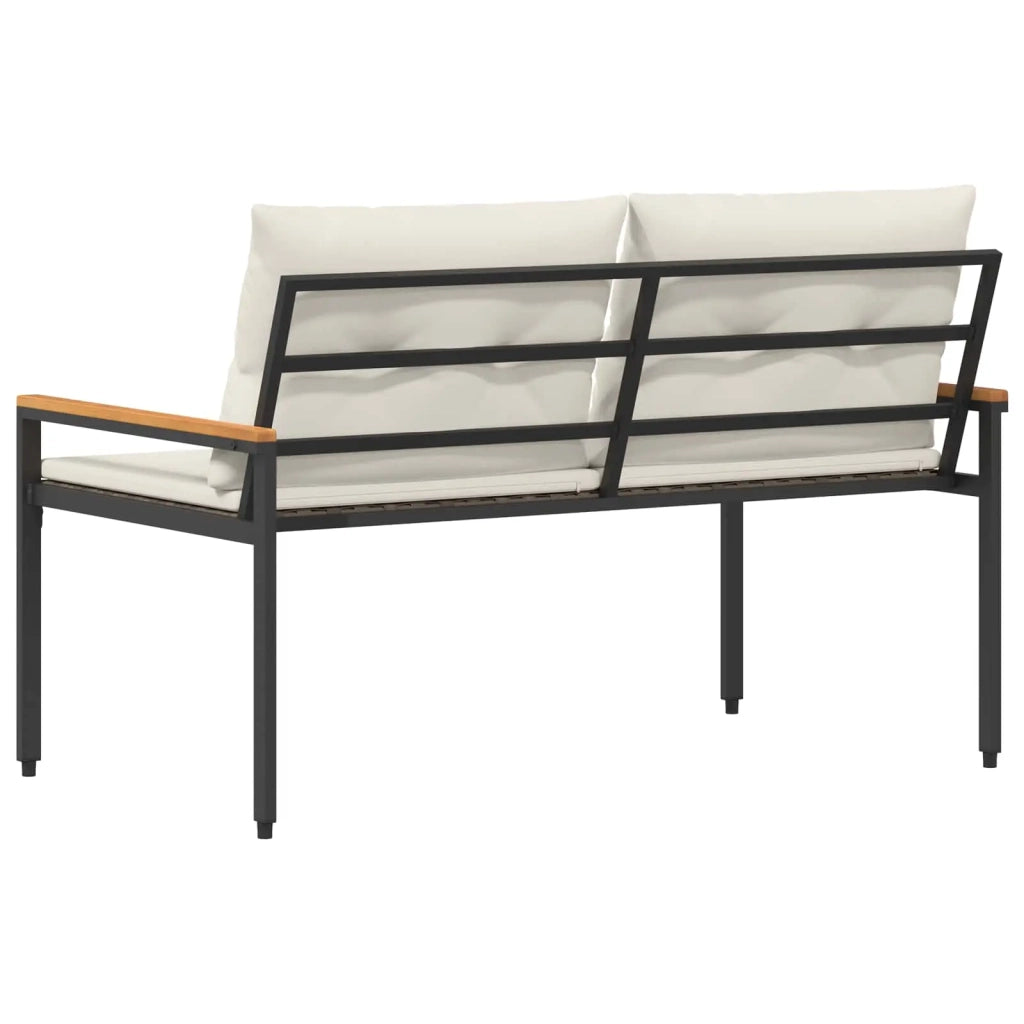 Panchina da esterno 2 -Seater 116 x 67,5 x 72 cm polyrattan 42025365