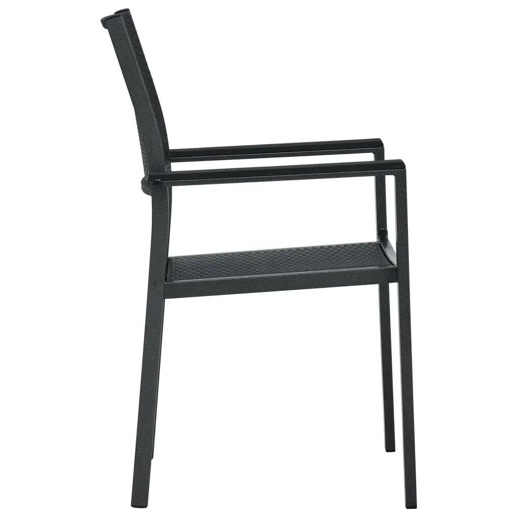 Set da Pranzo da Giardino 5 pz Nero 3099264