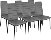 Set di 6 sedie da pranzo ROMANE grigie