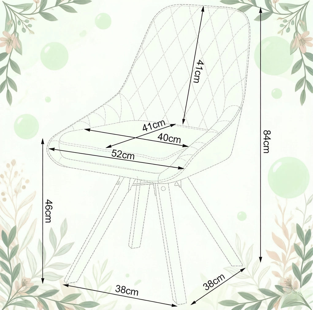Sedia da sala da pranzo 41x40x84 cm grigio scuro – girevole, set da 2