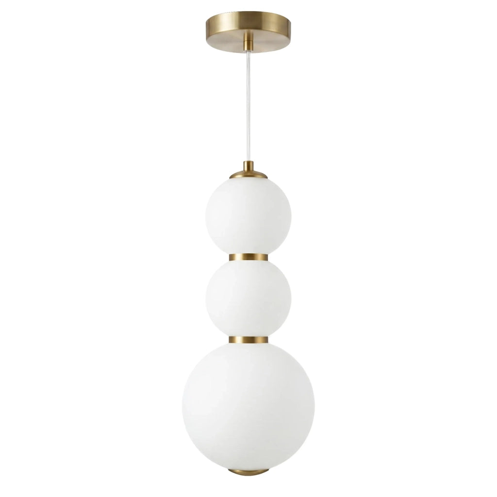 Lampada A Sospensione A Led Lhj113-3cp Oro Spazzolato