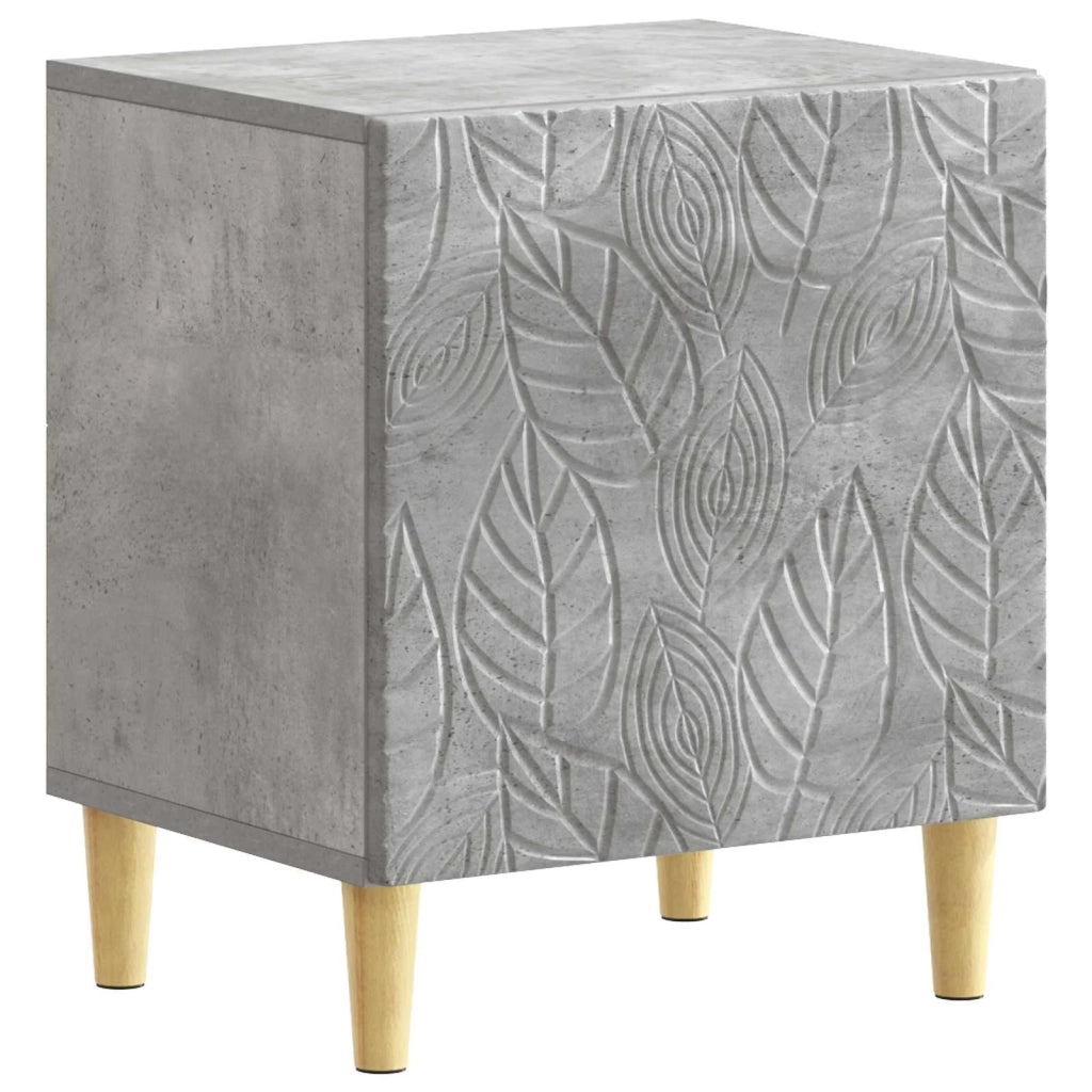Comodino 2 pcs Grigio Cemento 43 x 34,5 x 50 cm 895032
