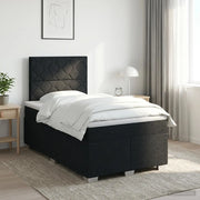 Letto box spring con materasso Nero 120 x 190 cm Tessuto 3453369