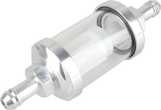 Filtro Carburante Universale - Transparente - Filtro Carburante Universale Inline - Lavabile - Filtro Gas - Accessori Motociclistici - Ricambi Motociclistici