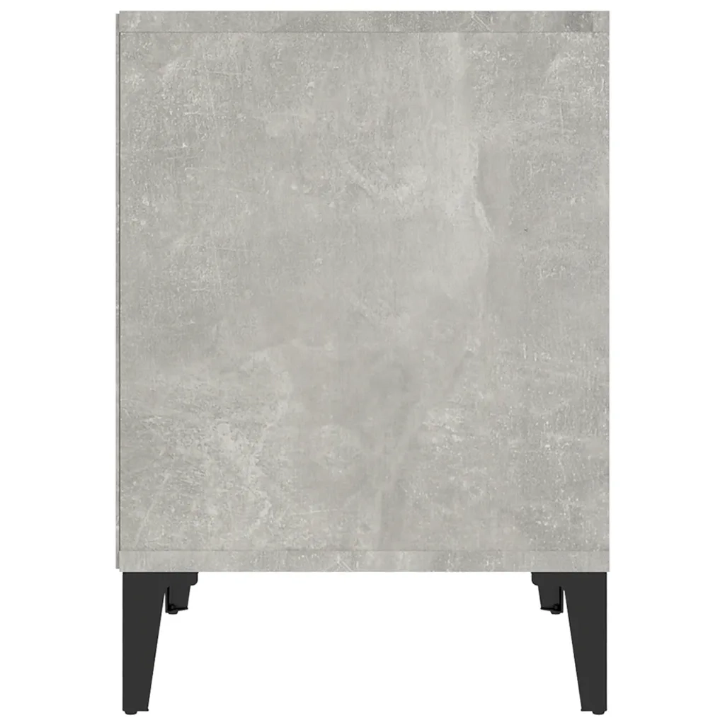 Comodino Grigio Cemento 40x35x50 cm 821882