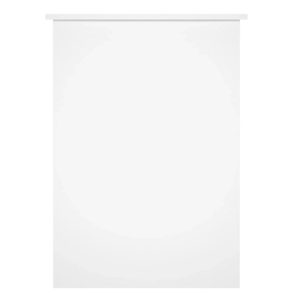 Scrivania tavolo postazione di lavoro mobile per computer studio 100 x 55 x 75 cm legno ingegnerizzato bianco 02_0023501