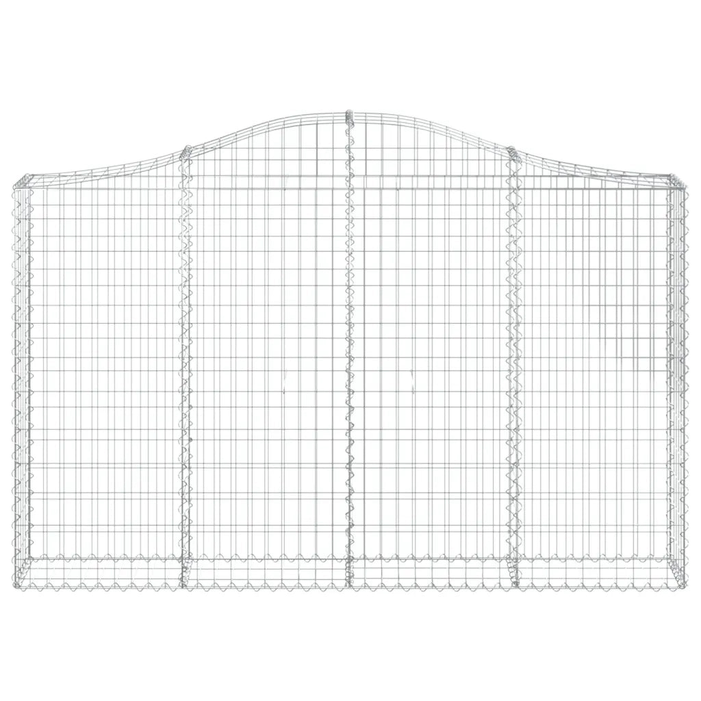 Cesto Gabbione ad Arco 200x30x120/140 cm Ferro Zincatocod mxl 126941