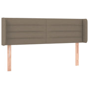 Testiera | Testata ad Orecchio Tortora 147x16x78/88 cm in Tessuto