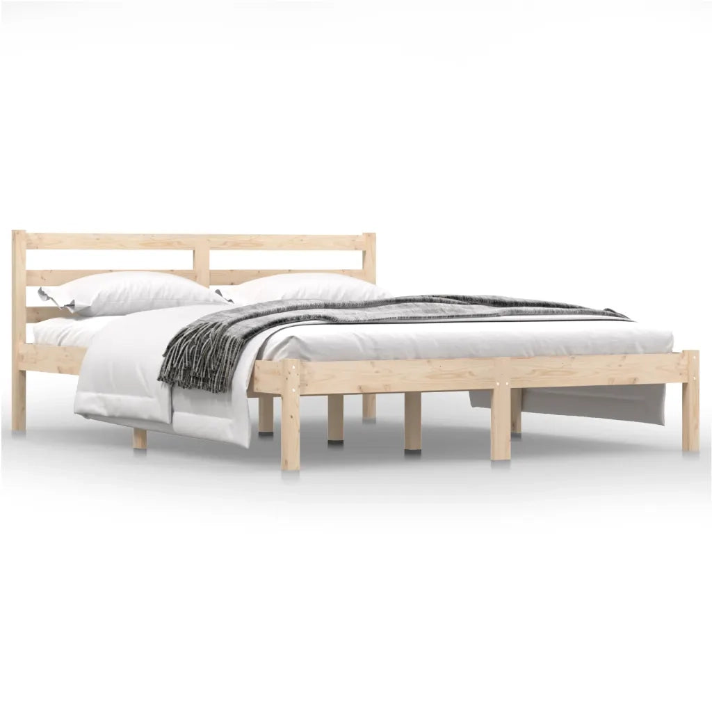 Giroletto-Struttura Letto in Legno Massello di Pino 140x190 cm 867831