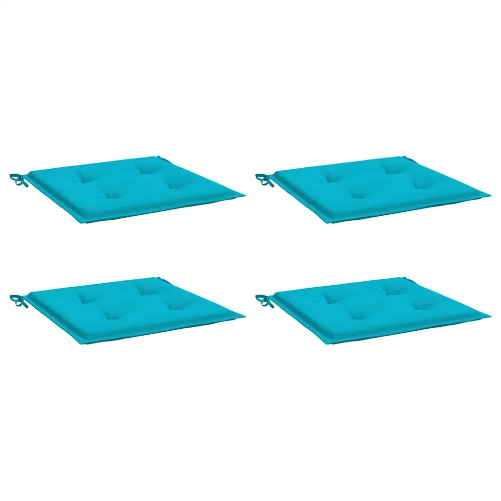 Cuscini per Sedia 5 pz Turchese 50x50x4 cm in Tessuto 361096