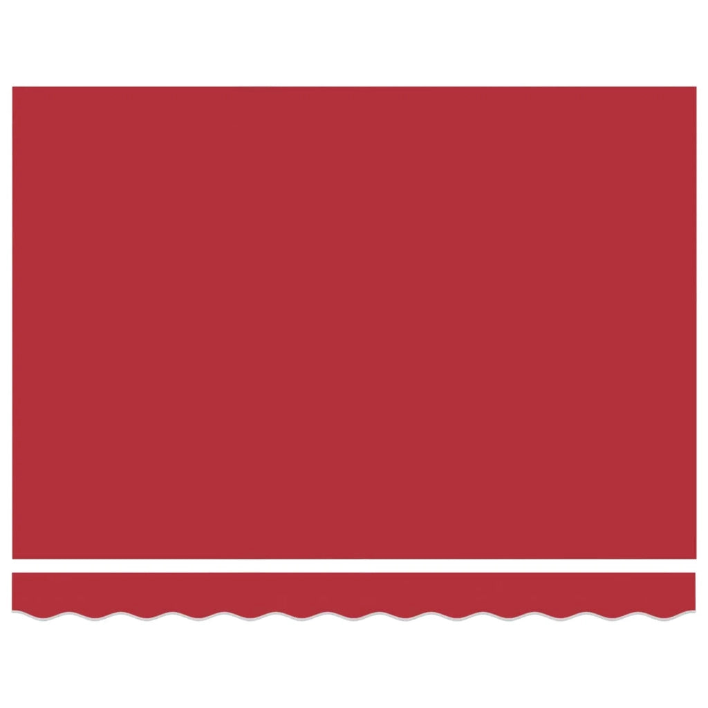 Tenda Retrattile Rosso 350 x 250 cm Tessuto e Metallo 3330443