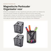 Penetapettti Magnetici - 3 Pezzi - Contenitori di Organizzazione - Accessori per Ufficio - Materiale Duraturo - Adatto per Frigorifero - Contenitore di Organizzazione