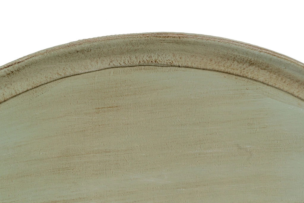 Biscottini Vassoio in legno finitura verde salvia Made in Italy