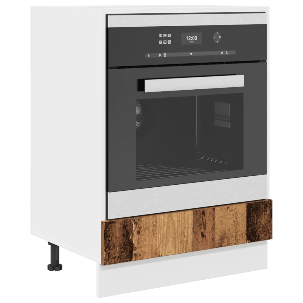 Armadio da Forno Legno Vecchio 60x46x81.5 cm in Legno Ingegnato