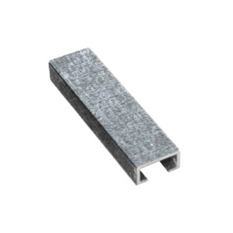 Listello testa piatta in alluminio decorato metri 2 : Modello - 15X8MM, Colore - Argento